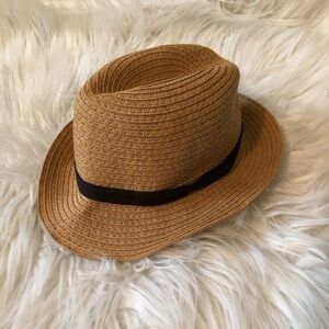 Janie & Jack Straw Fedora Hat 0-6 Months
